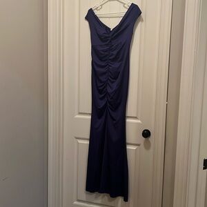 Purple Formal Dress Off Shoulder Cocktail Bodycon Evening Gown Maxi Long Dress